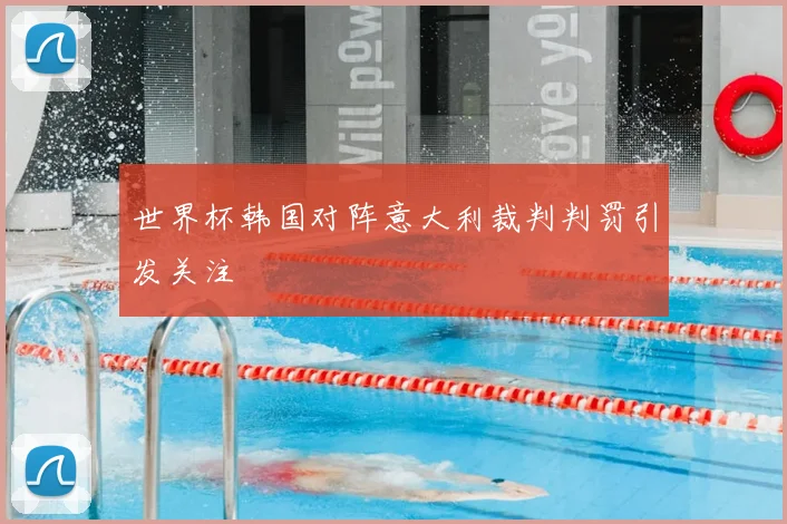 世界杯韩国对阵意大利裁判判罚引发关注